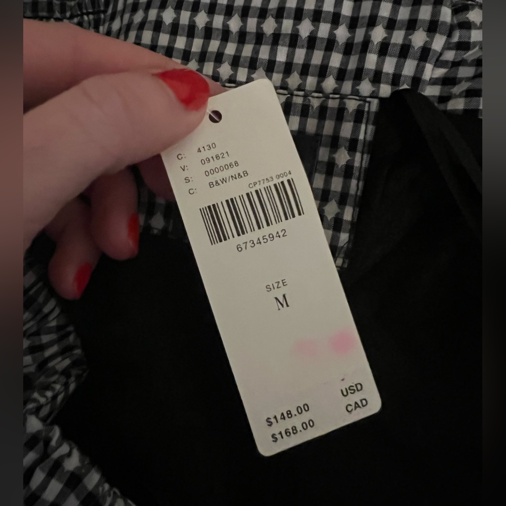 Anthropologie Black and White Checkered Dress NWT! - Picture 8 of 15